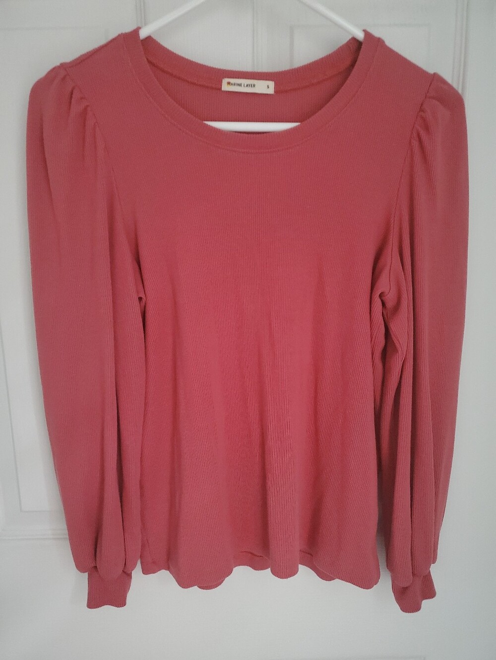 Marine Layer Tencel Lyocell Puffy Long Sleeve Sweater Women's Size S
